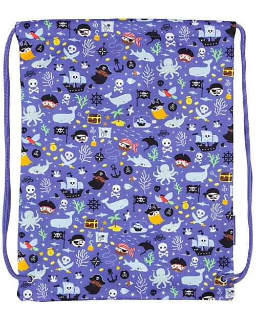 A Little Lovely Company Sacca con Chiusura a Coulisse - Pirati - 32 x 42 cm Sacche e Borse Sportive