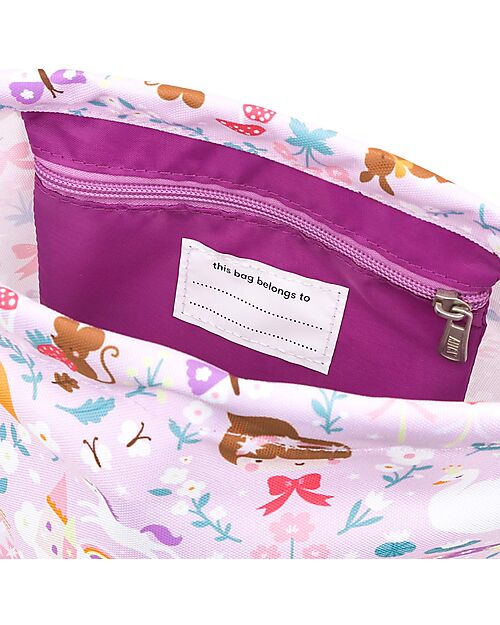 A Little Lovely Company Sacca con Chiusura a Coulisse - Principesse - 32 x 42 cm Sacche e Borse Sportive