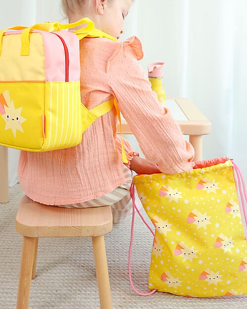 A Little Lovely Company Sacca con Chiusura a Coulisse - Stelle Cadenti - 32 x 42 cm Sacche e Borse Sportive