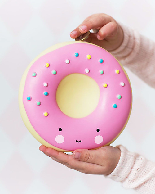 A Little Lovely Company Salvadanaio, Ciambella Donut - Rosa Portamonete