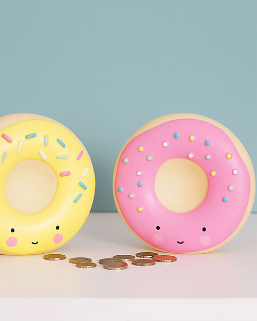 A Little Lovely Company Salvadanaio, Ciambella Donut - Rosa Portamonete