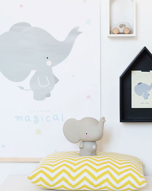 A Little Lovely Company Salvadanaio, Elefante - Grigio Portamonete