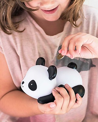 A Little Lovely Company Salvadanaio, Panda - Bianco/Nero Portamonete