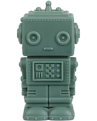 A Little Lovely Company Salvadanaio - Robot - Salvia Scuro Portamonete