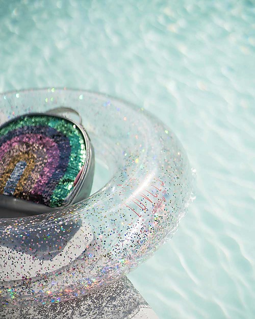 A Little Lovely Company Salvagente Gonfiabile Glitterato Giochi da Spiaggia