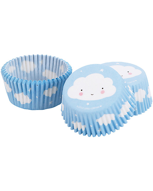 A Little Lovely Company Set 50 Porta Cupcake in Carta - Nuvolette Piatti e Scodelle