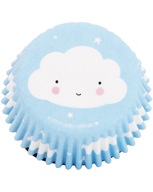 A Little Lovely Company Set 50 Porta Cupcake in Carta - Nuvolette Piatti e Scodelle
