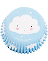 A Little Lovely Company Set 50 Porta Cupcake in Carta - Nuvolette Piatti e Scodelle