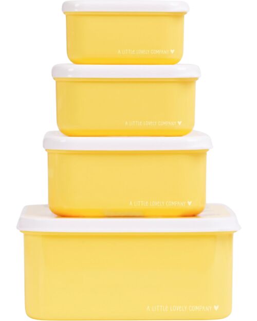 A Little Lovely Company Set di Contenitori Porta Pranzo e Porta Merenda - Amici Animali Porta Merenda