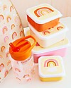 A Little Lovely Company Set di Contenitori Porta Pranzo e Porta Merenda - Arcobaleni Porta Merenda
