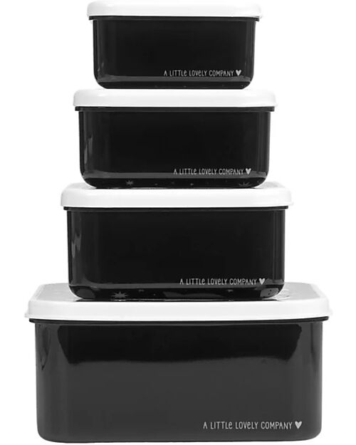 A Little Lovely Company Set di Contenitori Porta Pranzo e Porta Merenda - Galaxy Porta Merenda