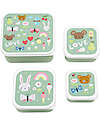 A Little Lovely Company Set di Contenitori Porta Pranzo e Porta Merenda - Gioia Porta Merenda