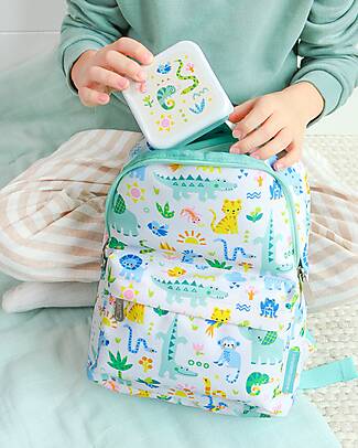 A Little Lovely Company Set di Contenitori Porta Pranzo e Porta Merenda - Giungla Porta Merenda