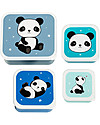 A Little Lovely Company Set di Contenitori Porta Pranzo e Porta Merenda - Panda Porta Merenda