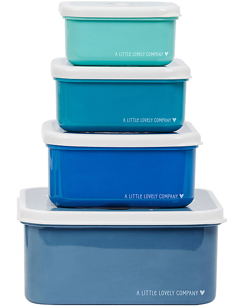 A Little Lovely Company Set di Contenitori Porta Pranzo e Porta Merenda - Panda Porta Merenda