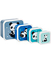 A Little Lovely Company Set di Contenitori Porta Pranzo e Porta Merenda - Panda Porta Merenda