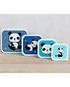 A Little Lovely Company Set di Contenitori Porta Pranzo e Porta Merenda - Panda Porta Merenda