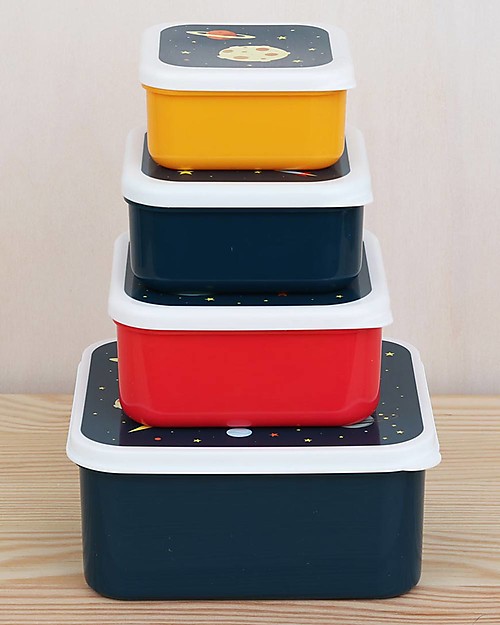 A Little Lovely Company Set di Contenitori Porta Pranzo e Porta Merenda - Spazio Porta Merenda