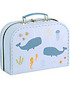 A Little Lovely Company Set di due Valigette Portagiochi - Oceano Valigie Porta Giochi