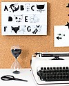 A Little Lovely Company Set Simboli e Lettere per Lightbox, ABC Black Lampade da Comodino