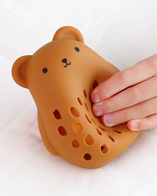 A Little Lovely Company Sonaglio in silicone - Orsetto - 10 x 11,5 x 9,5 cm Sonagli