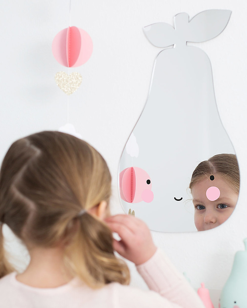 Specchio infrangibile da parete per bambini - Beige - HOME