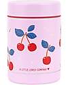 A Little Lovely Company Thermos Porta Cibo in Acciaio Inossidabile - 300 ml - Ciliegie Borracce Termiche
