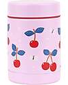 A Little Lovely Company Thermos Porta Cibo in Acciaio Inossidabile - 300 ml - Ciliegie Borracce Termiche