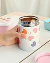 A Little Lovely Company Thermos Porta Cibo in Acciaio Inossidabile - 300 ml - Cuori Borracce Termiche