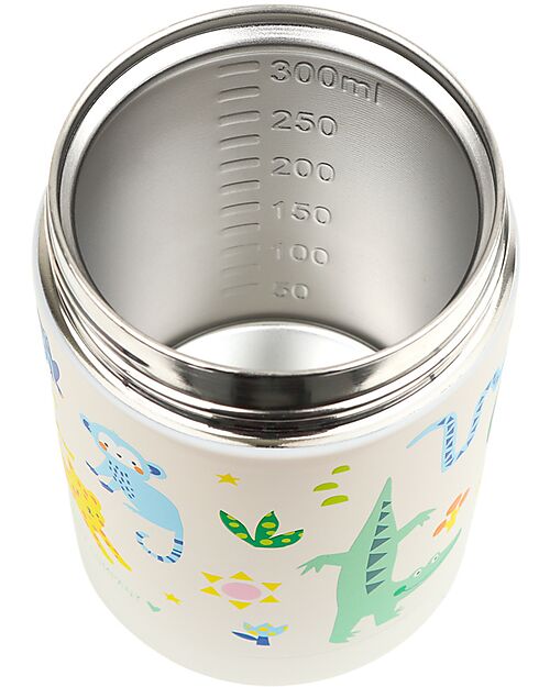 A Little Lovely Company Thermos Porta Cibo in Acciaio Inossidabile - 300 ml - Giungla Contenitori Termici