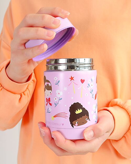 A Little Lovely Company Thermos Porta Cibo in Acciaio Inossidabile - 300 ml - Principesse Borracce Termiche