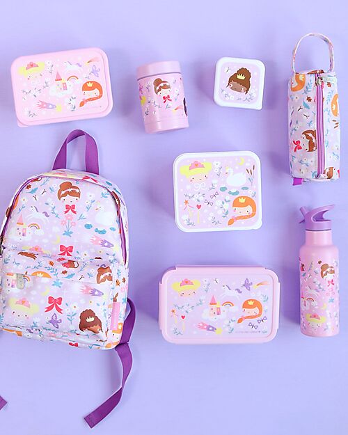A Little Lovely Company Thermos Porta Cibo in Acciaio Inossidabile - 300 ml - Principesse Contenitori Termici