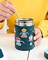 A Little Lovely Company Thermos Porta Cibo in Acciaio Inossidabile - 300 ml - Robot Contenitori Termici