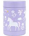 A Little Lovely Company Thermos Porta Cibo in Acciaio Inossidabile - 300 ml - Unicorni Contenitori Termici