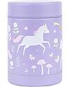 A Little Lovely Company Thermos Porta Cibo in Acciaio Inossidabile - 300 ml - Unicorni Contenitori Termici