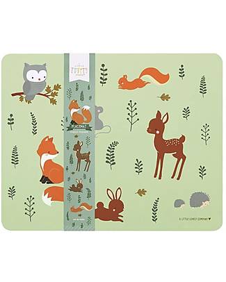 A Little Lovely Company Tovaglietta Antiscivolo - Amici della Foresta - 43 x 34 x 0.2 cm Tovagliette_