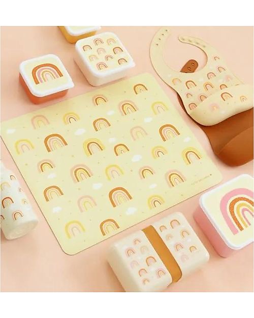 A Little Lovely Company Tovaglietta Antiscivolo - Arcobaleno - 43 x 34 x 0.2 cm Tovagliette_