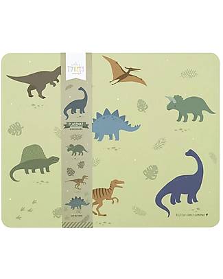 A Little Lovely Company Tovaglietta Antiscivolo - Dinosauri - 43 x 34 x 0.2 cm Tovagliette_