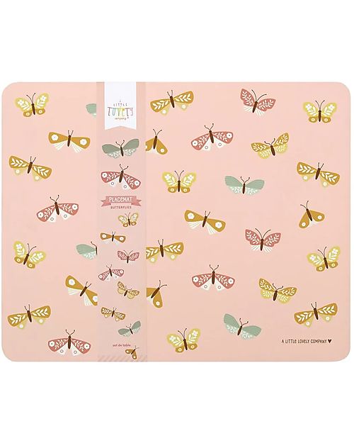 A Little Lovely Company Tovaglietta Antiscivolo - Farfalle - 43 x 34 x 0.2 cm Tovagliette_