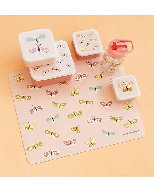 A Little Lovely Company Tovaglietta Antiscivolo - Farfalle - 43 x 34 x 0.2 cm Tovagliette_