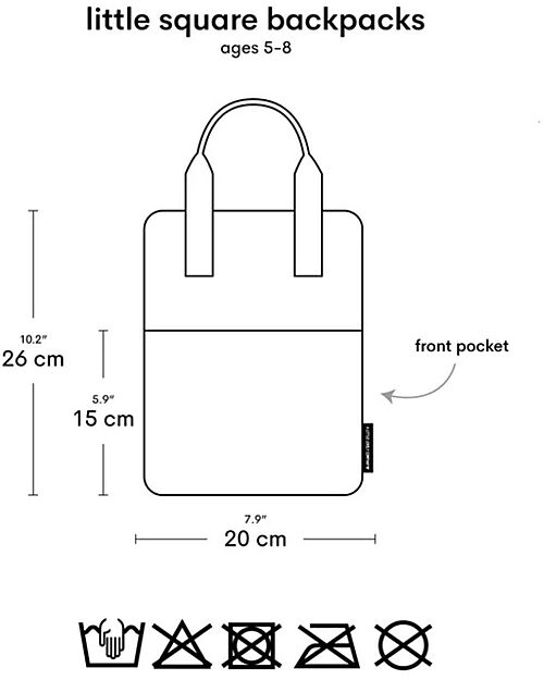 A Little Lovely Company Zainetto con Manici - Stelle Cadenti - 21 x 26 x 10 cm Zaini Asilo