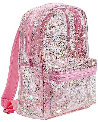 A Little Lovely Company Zainetto Glitter Rosa - Trasparente Zainetti
