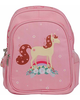 A Little Lovely Company Zainetto Grande, Cavallo, 27 x 32 x 15 cm - Rosa Zaini Asilo