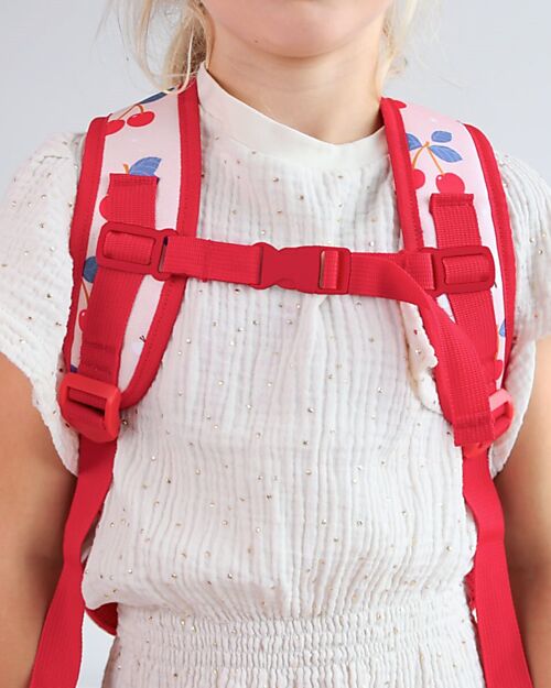 A Little Lovely Company Zainetto Grande con Tasca Termica - Ciliegie - 27x32x19 cm - Mantiene cibi e bevande freschi! Zaini Asilo