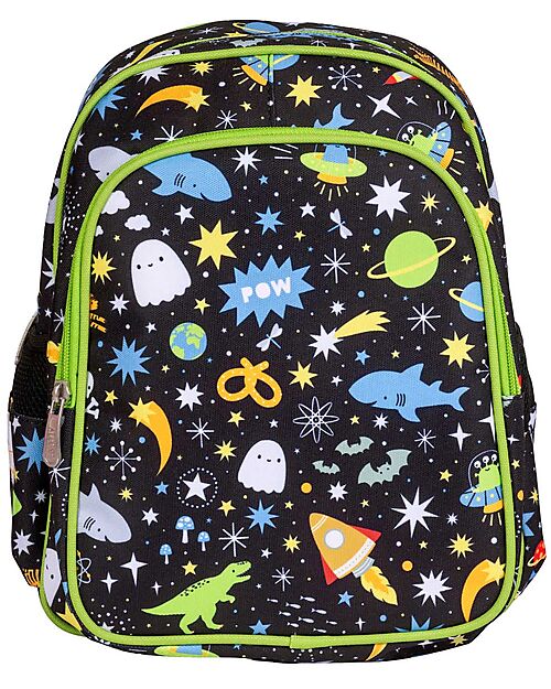 A Little Lovely Company Zainetto Grande con Tasca Termica - Galaxy - 27x32x19 cm - Mantiene cibi e bevande freschi! Zaini Scuola