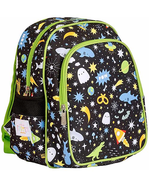 A Little Lovely Company Zainetto Grande con Tasca Termica - Galaxy - 27x32x19 cm - Mantiene cibi e bevande freschi! Zaini Scuola