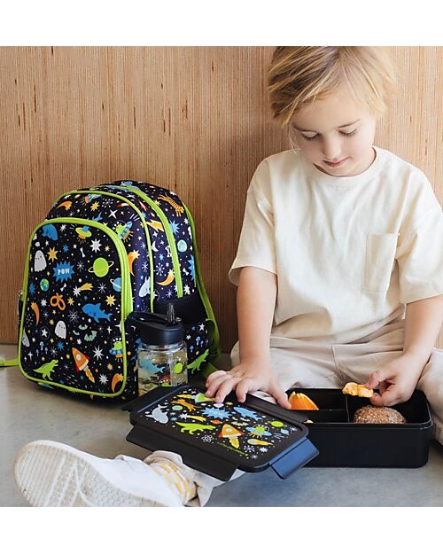 A Little Lovely Company Zainetto Grande con Tasca Termica - Galaxy - 27x32x19 cm - Mantiene cibi e bevande freschi! Zaini Scuola