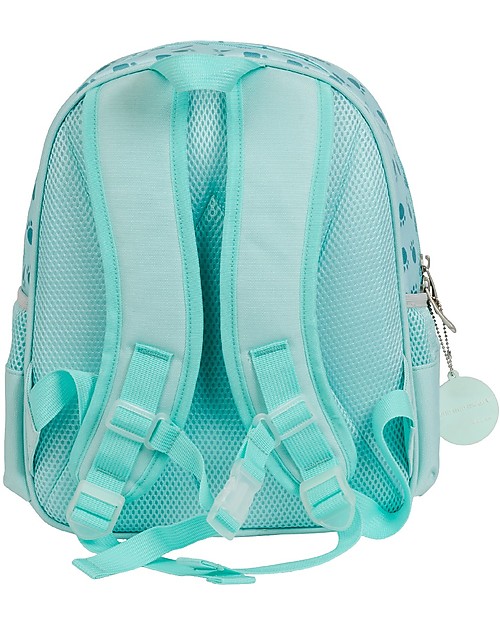 A Little Lovely Company Zainetto Grande con Tasca Termica - Mostri - 27x32x19 cm - Mantiene cibi e bevande freschi! Zaini Asilo