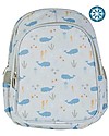A Little Lovely Company Zainetto Grande con Tasca Termica - Oceano - 27x32x19 cm - Mantiene cibi e bevande freschi! Zaini Asilo