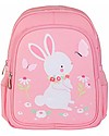 A Little Lovely Company Zainetto Grande, Coniglietto, 27 x 32 x 15 cm - Rosa Zaini Asilo